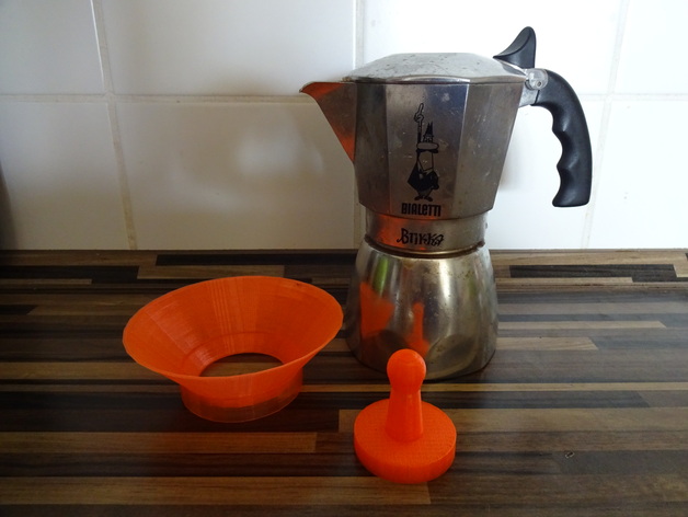 Bialetti Brikka four cup Funnel & Tamper