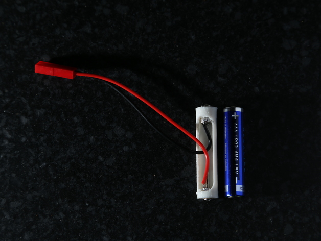 Fake  AA AAA battery for using a power supply design in openscad