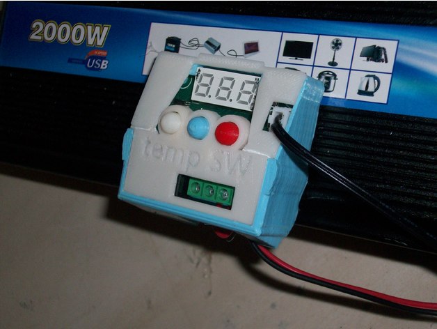 Case box for W1209 digital thermostat temperature control switch 12v