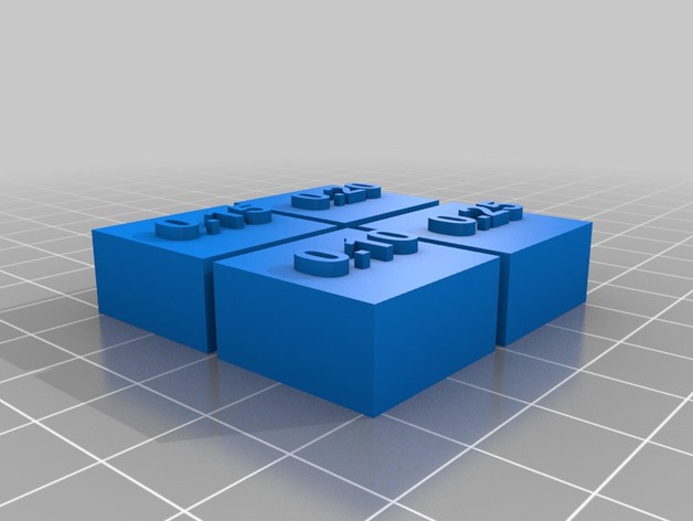 Print Resolution Display Cubes