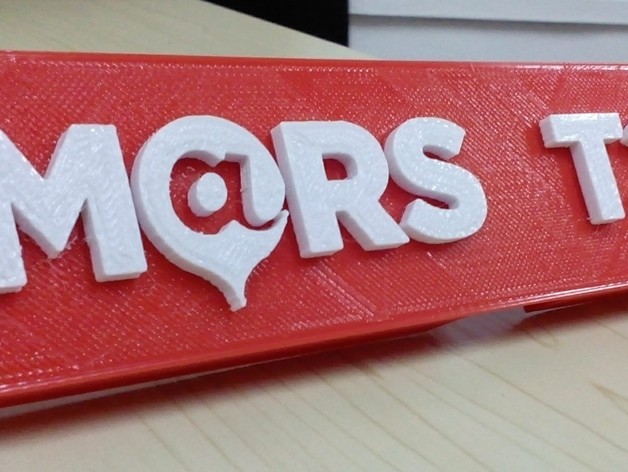 3D Logo Bar - Mars Talk