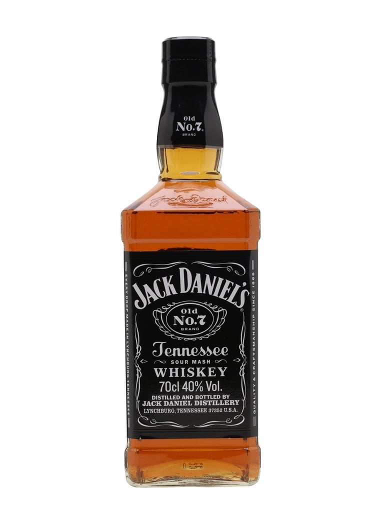 Jack Daniel's whiskey bottle lamp