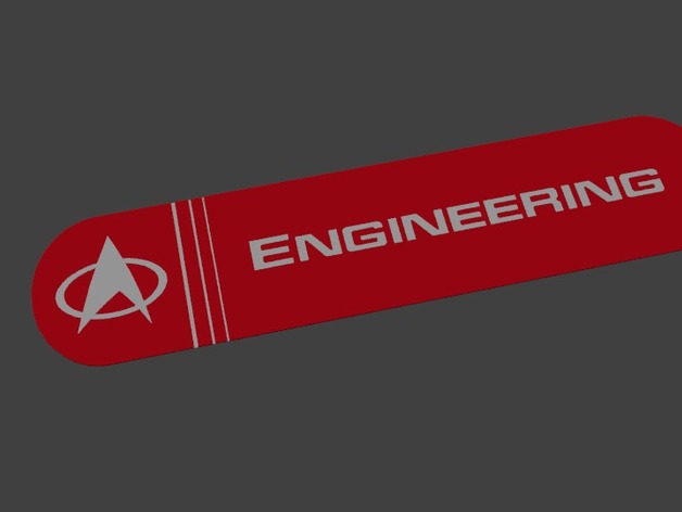 Startrek Engineering Sign