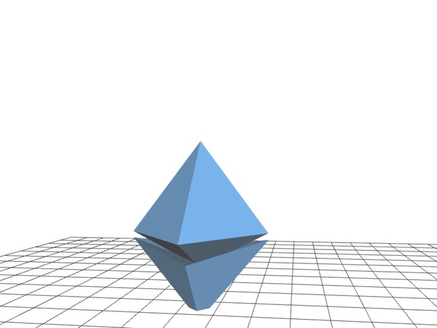 Ethereum 3D unofficial logo
