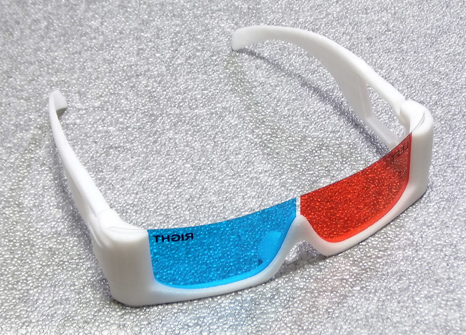 3D glasses frame for film-made anaglyph glasses