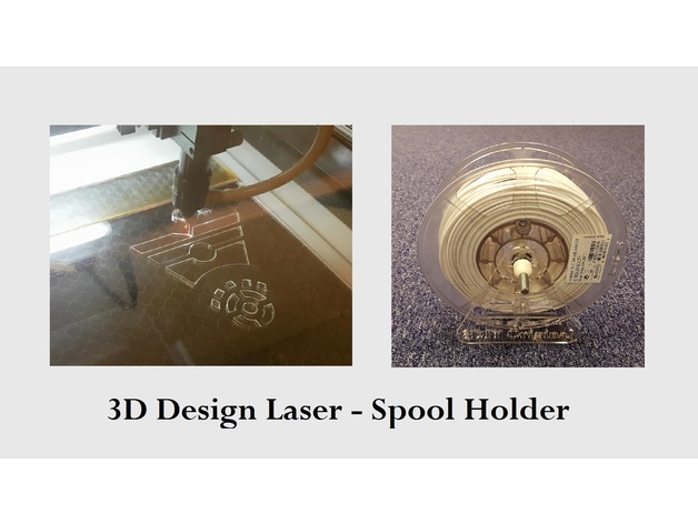 3D Printer - Custom Logo 5mm Acrylic Spool Holder