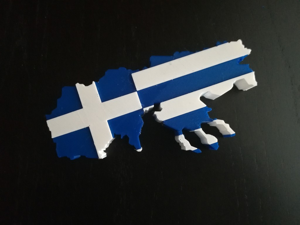 Greek Flag Macedonia Map(Dual print)