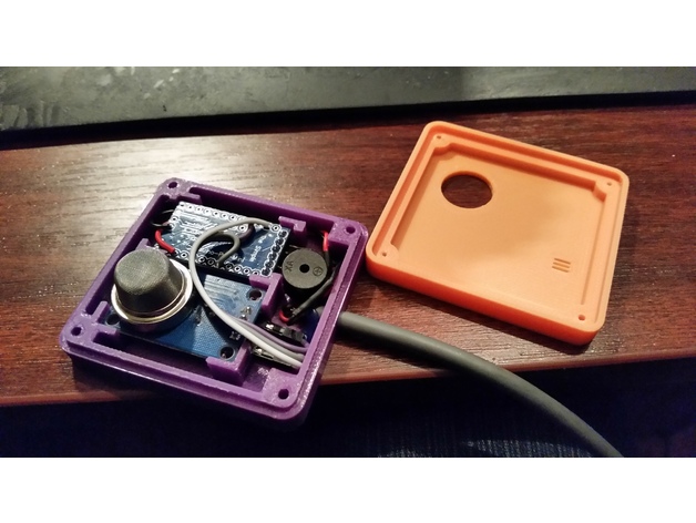 MQ2 gas sensor with Arduino pro mini case