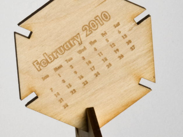 2010 Hex Desktop Calendar