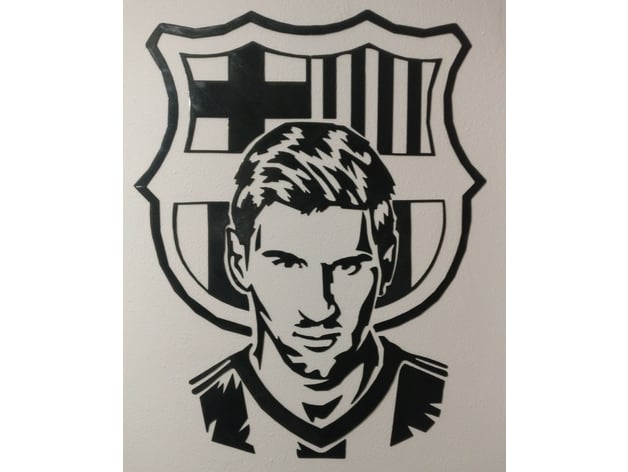 Messi 2d Wall Art By Lars Thingiverse