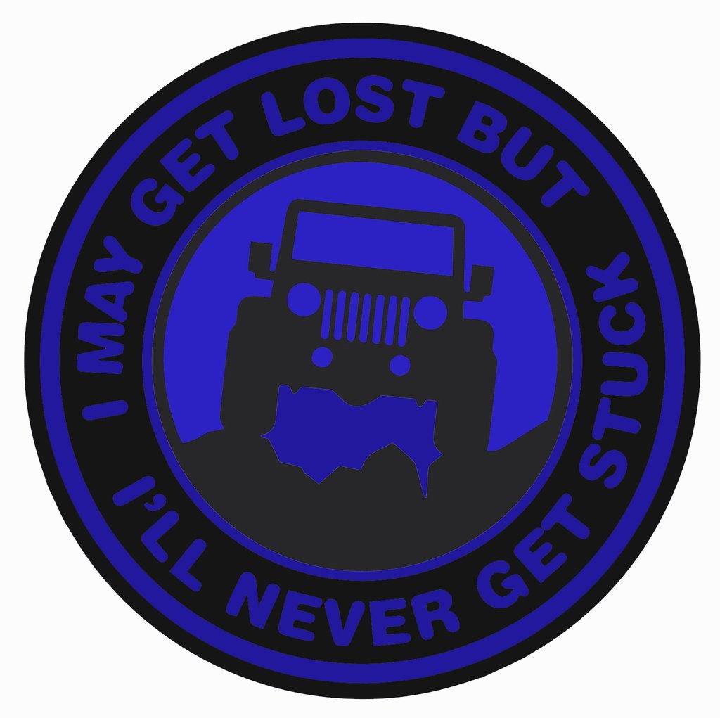 Jeep Never Get Stuck Badge