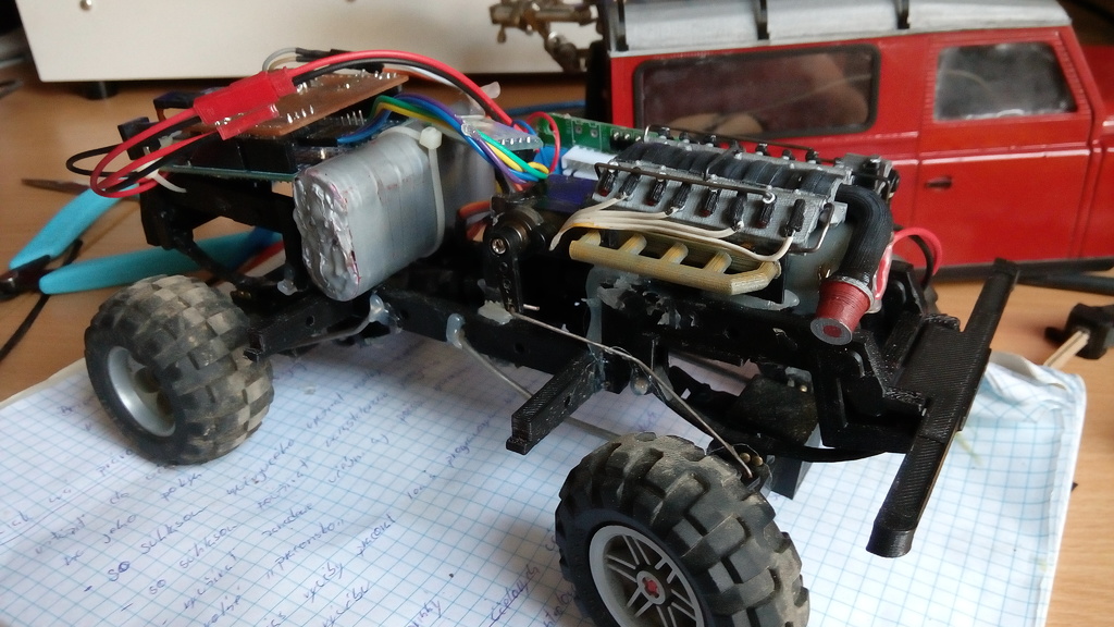 chassis/suspension for 3D printed Land Rover Defender