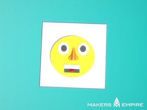 Funny face emoji style