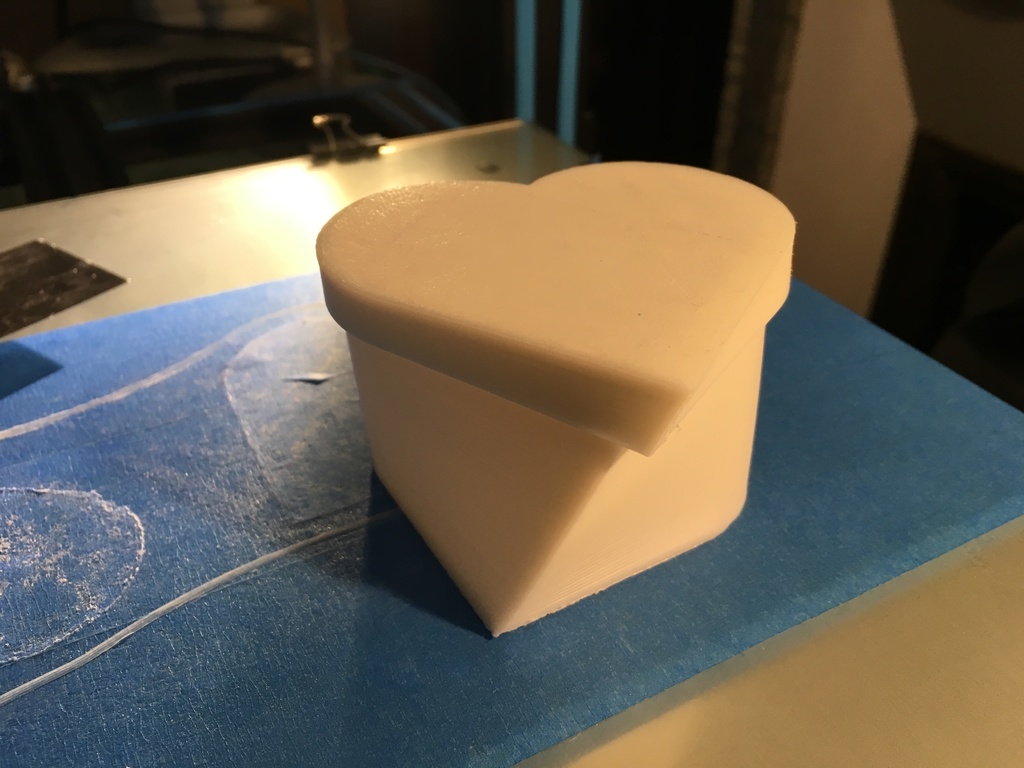 Heart shaped valentine box