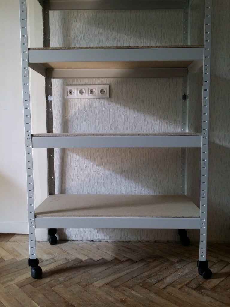 Shelf stand (rack) adapter for Wheel Chair rollers
