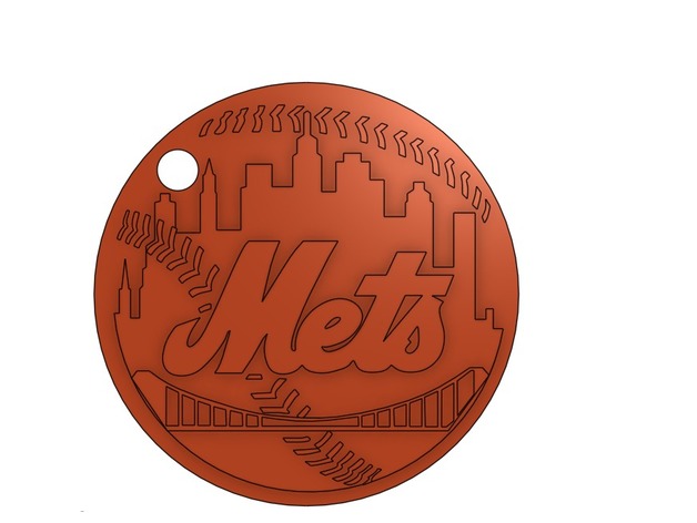 New York Mets Keychain