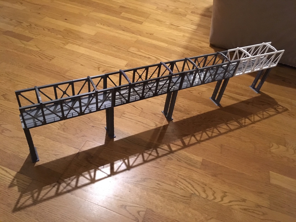 Pont pour train électrique échelle HO