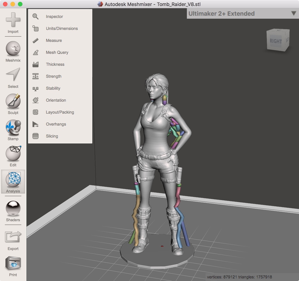 TOMB RAIDER (with supports in the model)