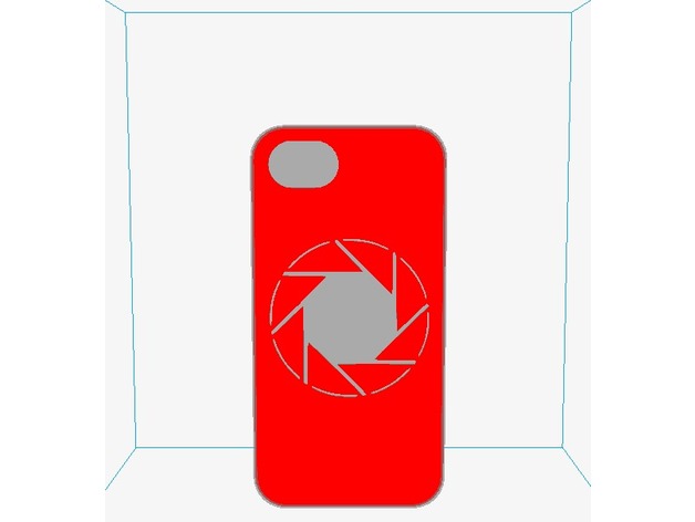 Customized iPhone 5 Cell Phone Case Aperture Science Logo (Portal) [Inverted Color]