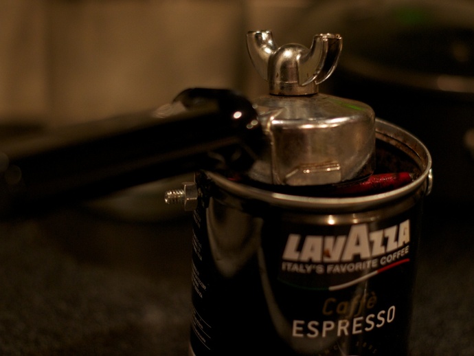 Espresso knockbox coffee can