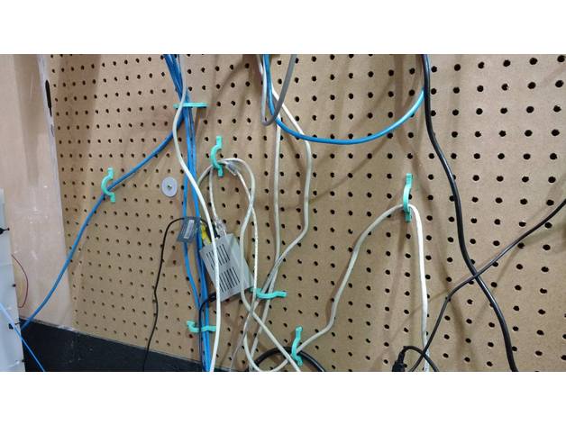 Pegboard cable guide