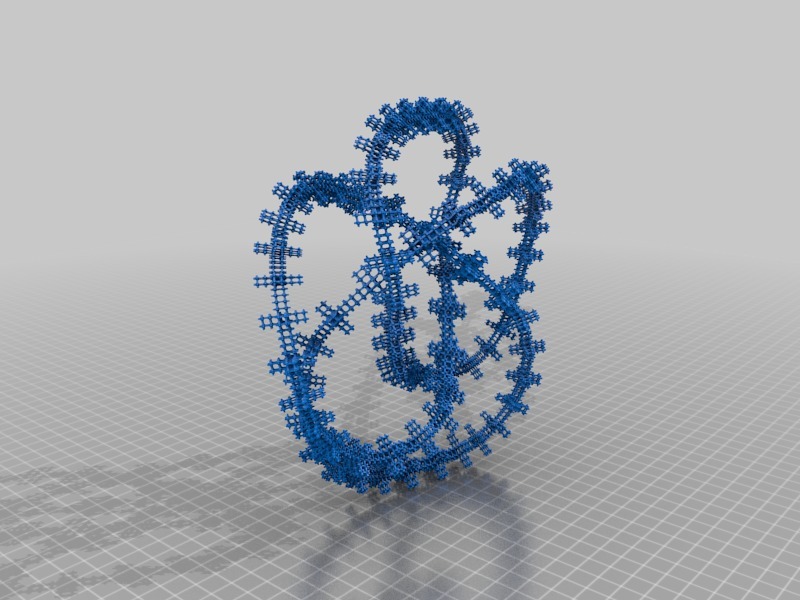 A knot with two levels of micro-structures
