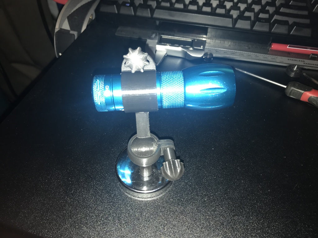 magnetic flashlight mount