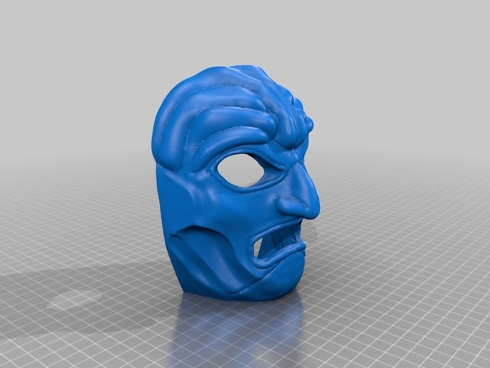 Mask based on "300" movie prop
