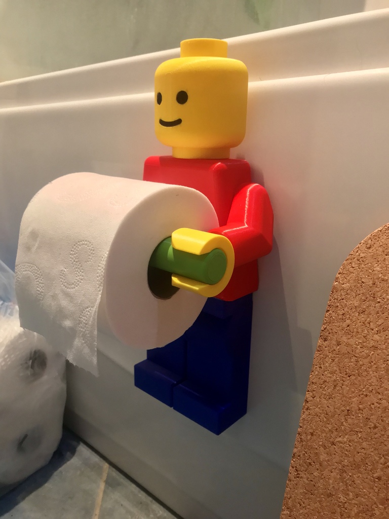 Lego Man Toilet Paper Holder (Longer Roll Holder)