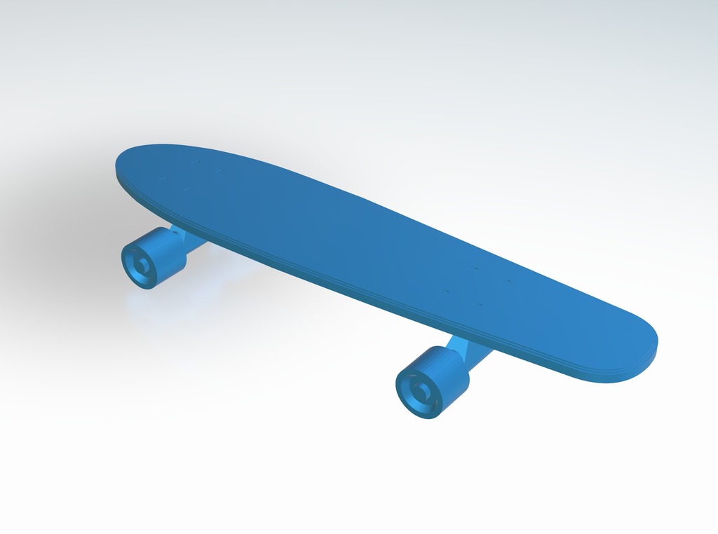 Skateboard with turning wheels