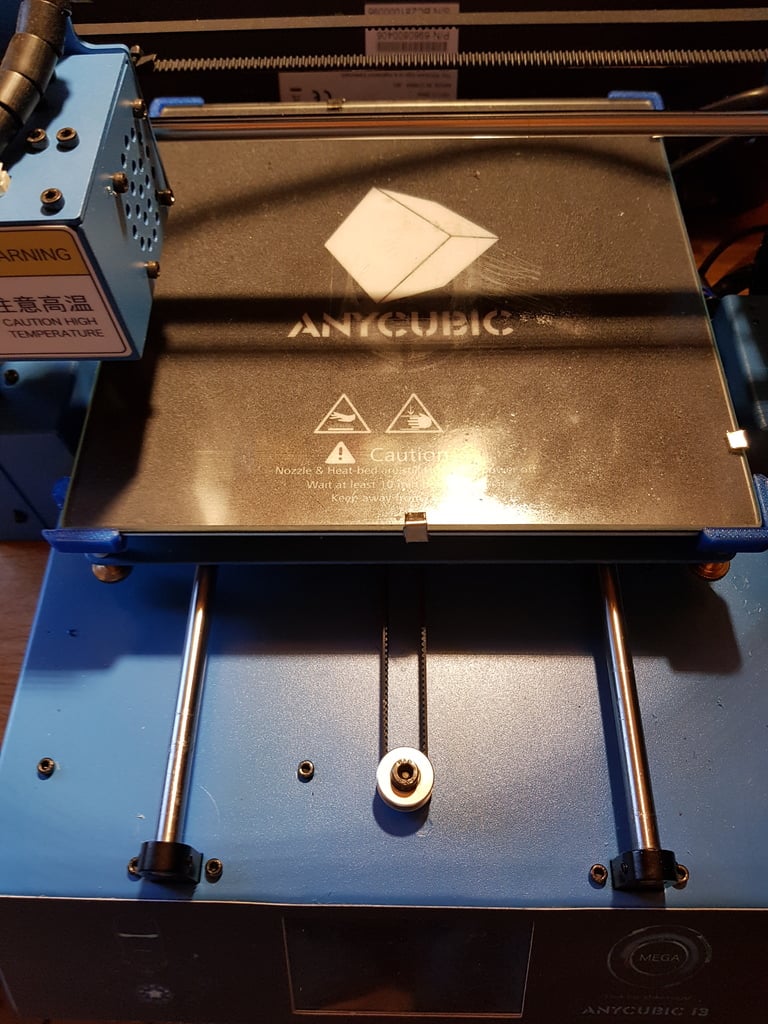 ANYCUBIC i3 Mega - 3mm Glass Bed Holder (works also with other printers)