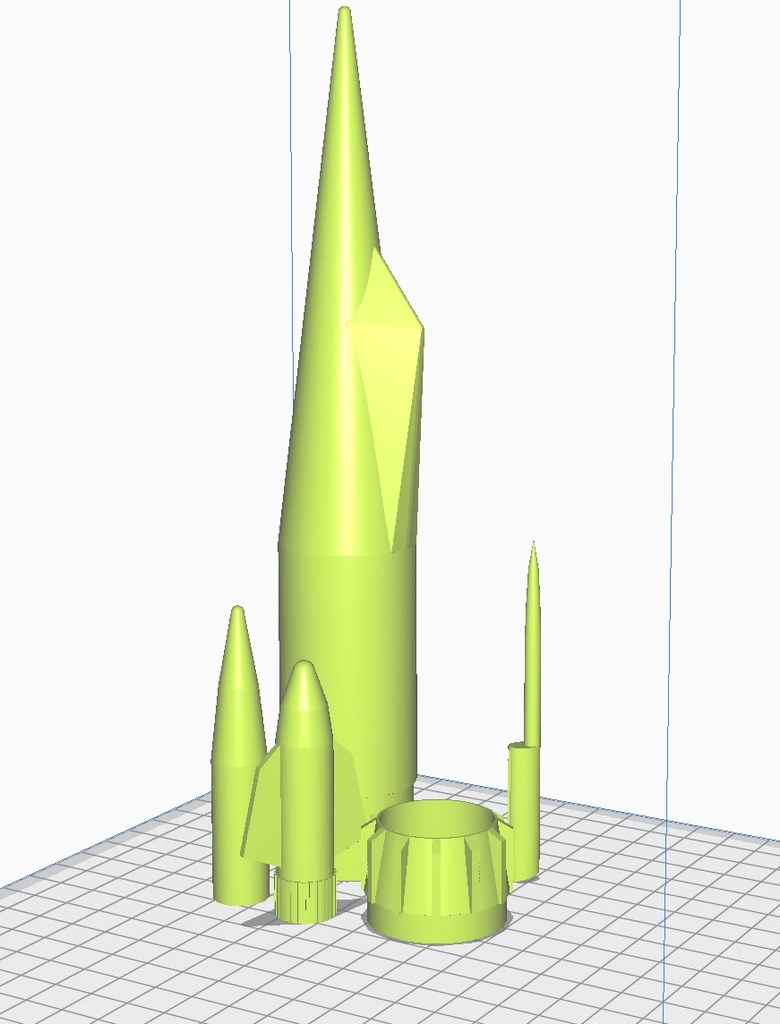 Estes Interceptor K-50 E Model rocket plastic parts