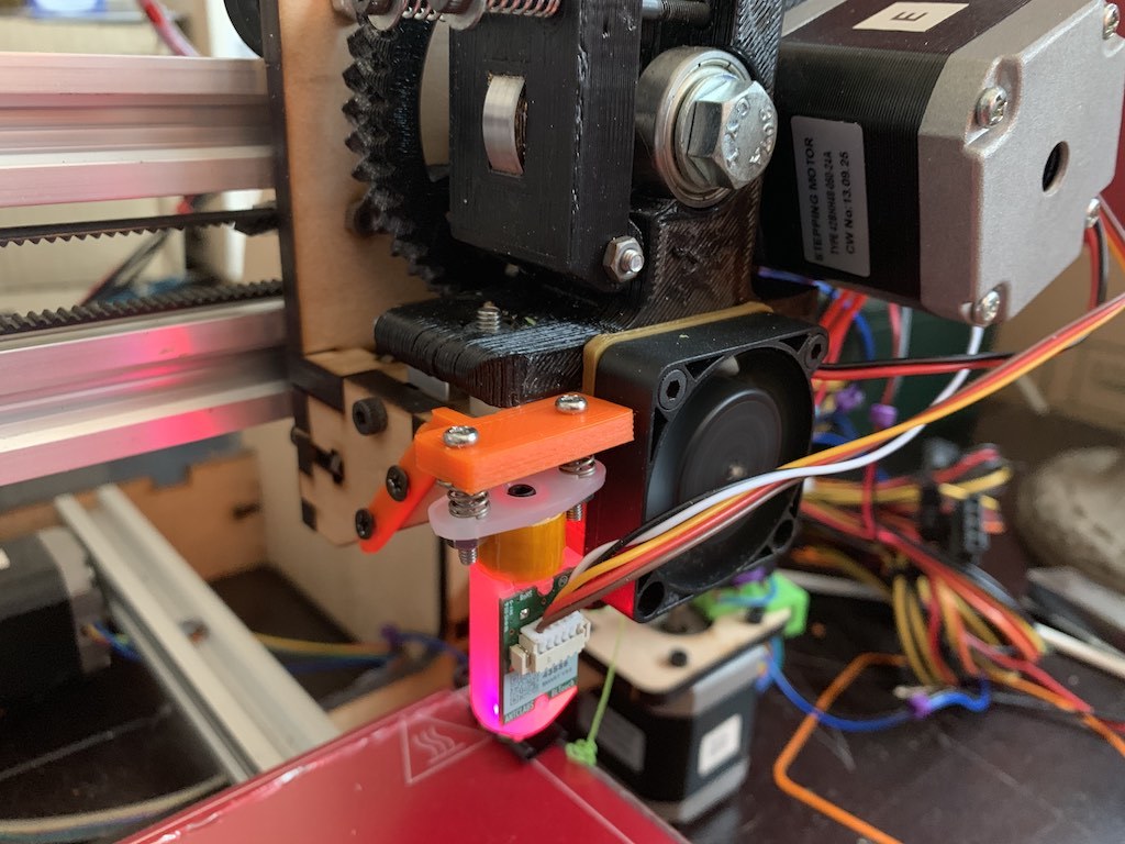 BLTouch Mount (for Makerfarm Prusa i3v X carriage)