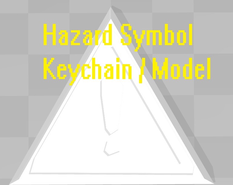 Hazard Symbol / Keychain
