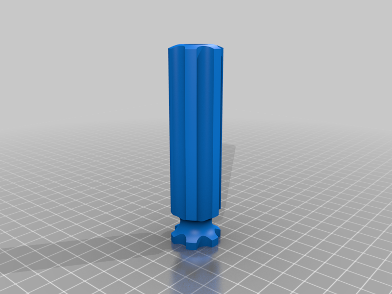 Storage handle screwdriver for magnetic chuck.
