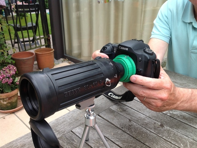 Canon EF digiscoping mount