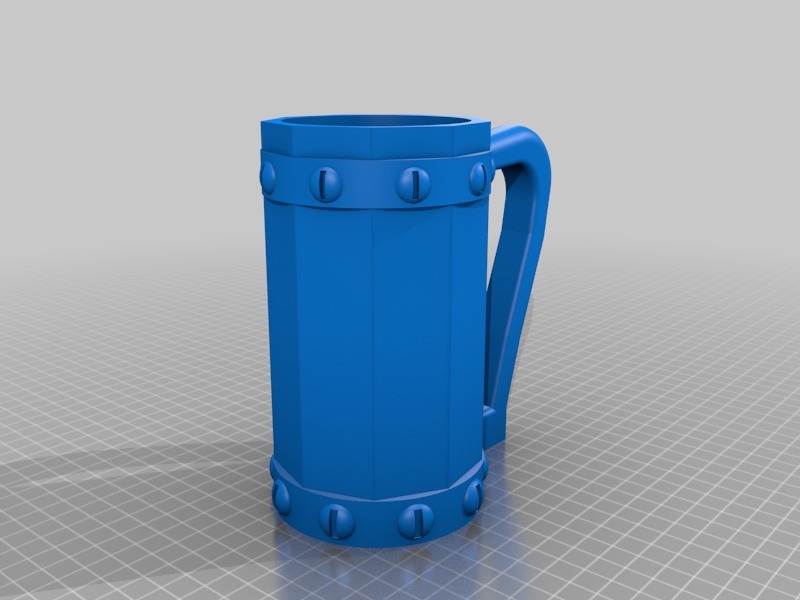 Viking style mug energy/pop drink holder