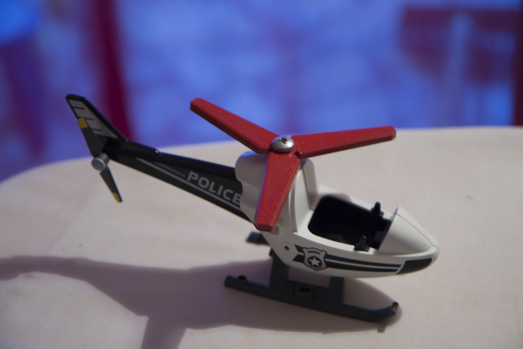 Fake propeller for Playmobil helicopter repair