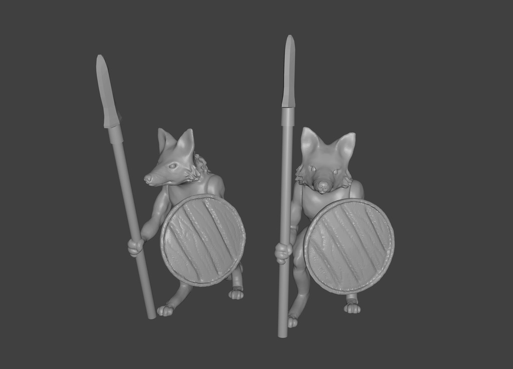 Foxmen: Foxman Warrior Miniatures