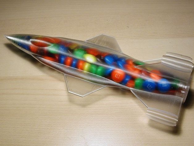 Rocket Plane Candy Container