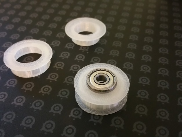 Idler Pulley Conversion - 525 ZZ Bearing Cobblebot