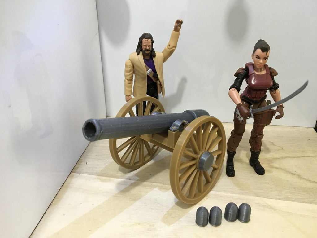 Firing Civil War Cannon (1:18 scale)