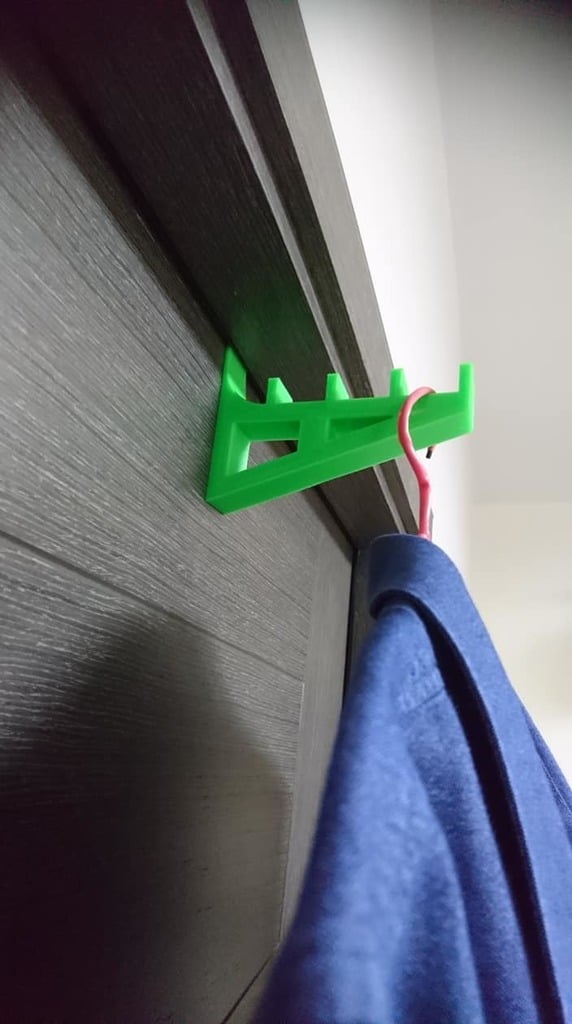 Door mount clothes hanger/hock