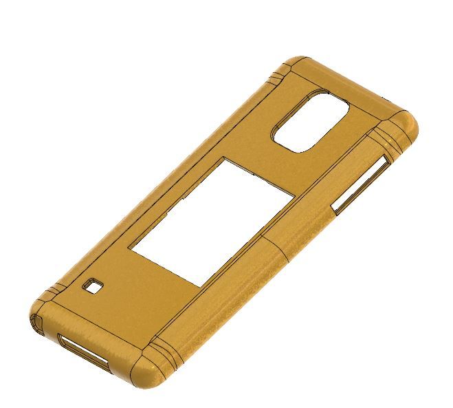 Samsung Galaxy Note 4 Flex-Case  with Cut-Out for insets