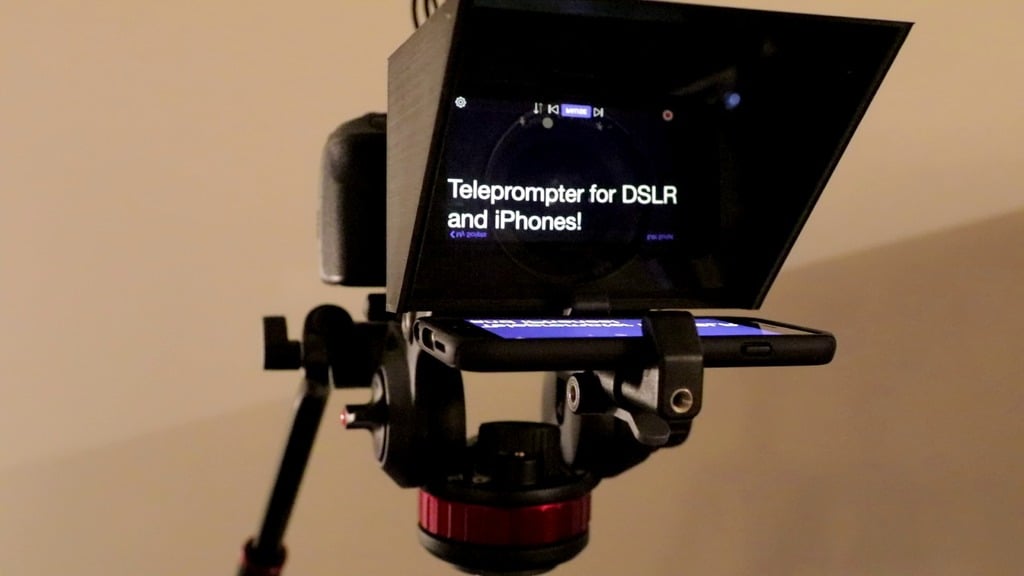 iPhone / Mobile Phone Teleprompter for DSLR Cameras