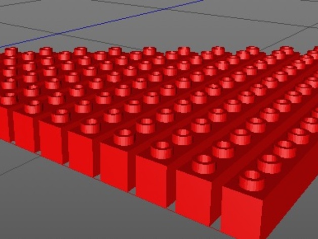 OpenCad Bricks With Holes on top Full Set V1