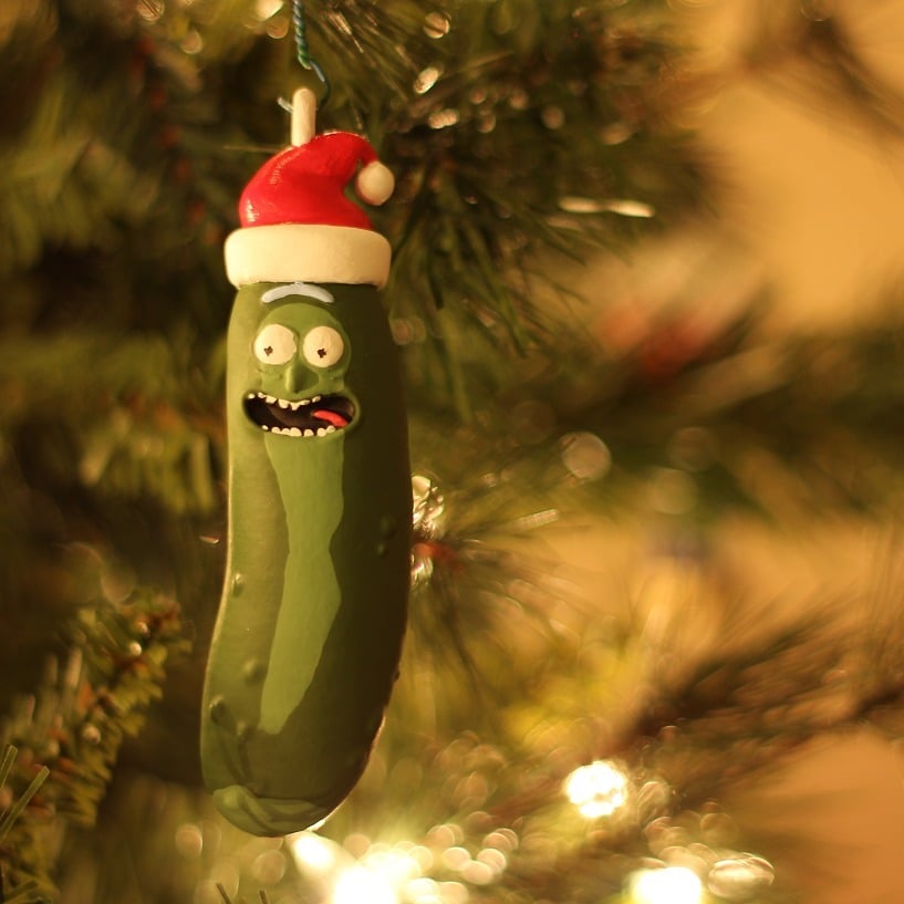Pickle Rick - Christmas Ornament