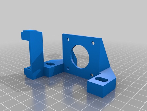 E3D Titan Bracket for Mendel90 with SUB-D Support
