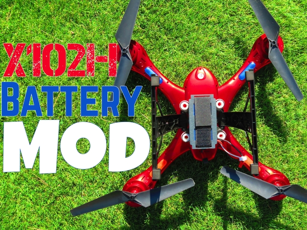 My Mjx X102H DIY Drone Battery Hack / Mod + Review