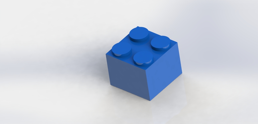 Lego square 4 knob